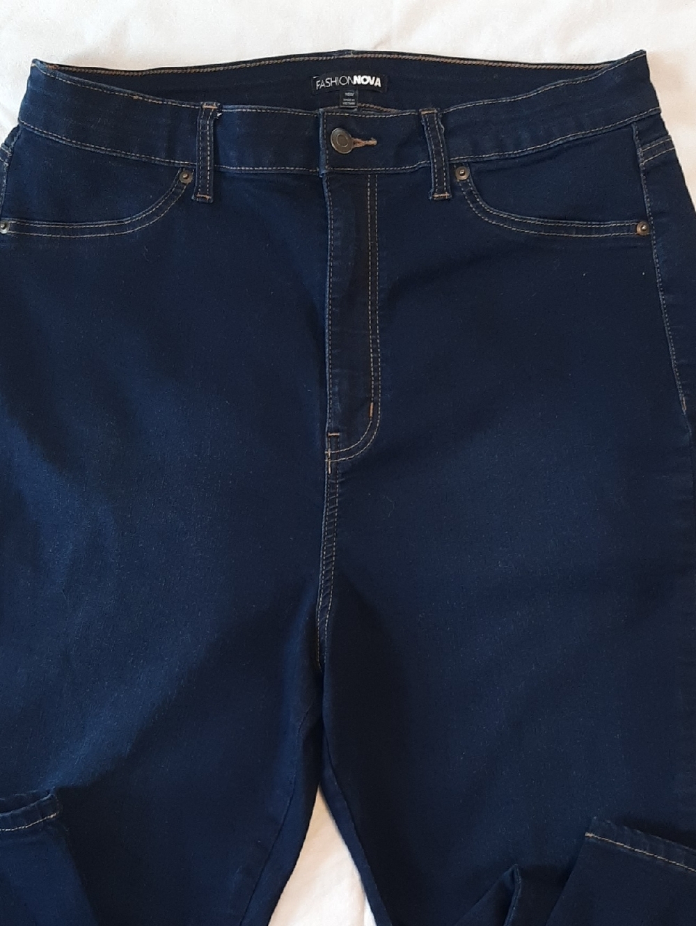 Fashion Nova 16 W Dark Wash High-Rise Skinny Jeans